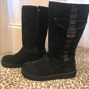 UGG Black Tall Boots Size 8!